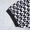 Vintage Logo Checkered Pattern Polo Shirt