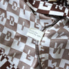 Vintage Logo Checkered Pattern Polo Shirt