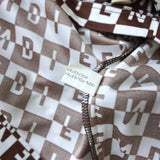 Vintage Logo Checkered Pattern Polo Shirt - NEWSED