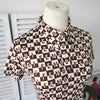 Vintage Logo Checkered Pattern Polo Shirt