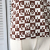 Vintage Logo Checkered Pattern Polo Shirt