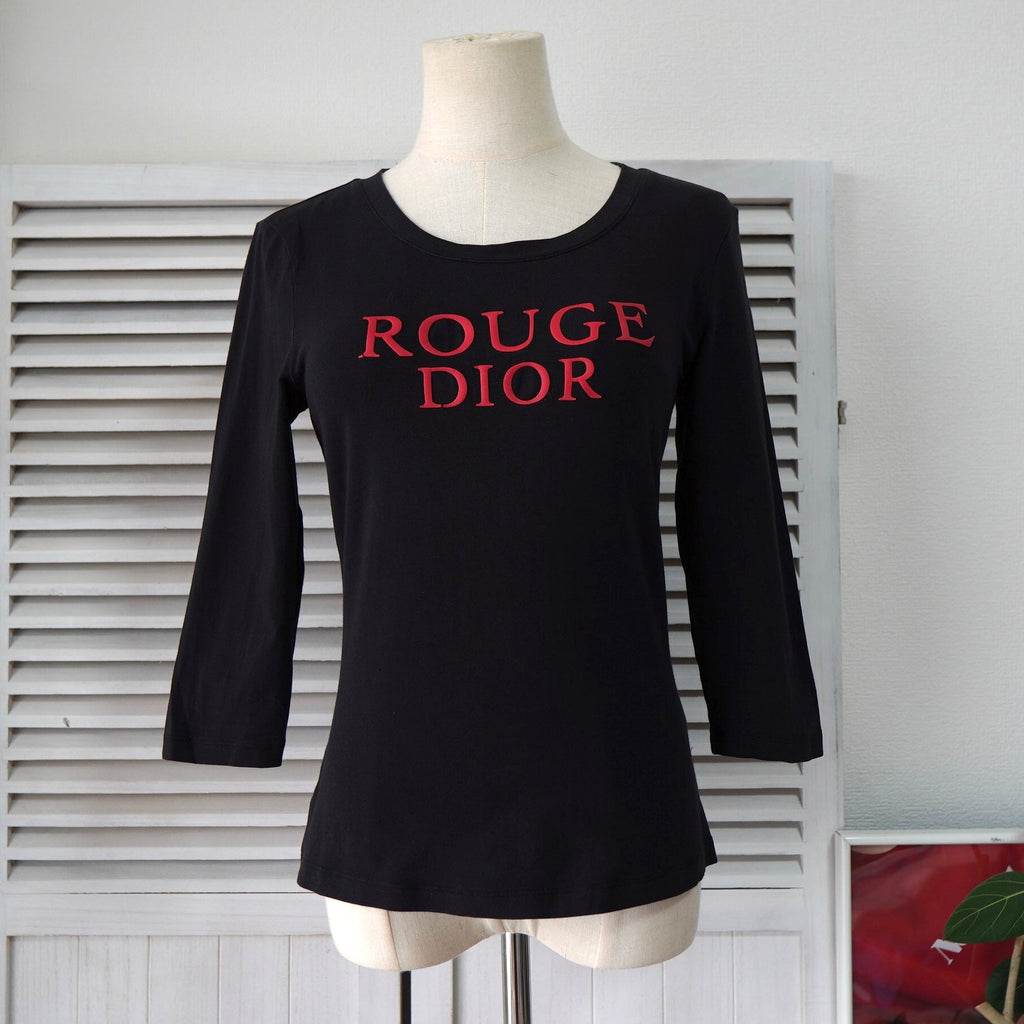 Vintage Rouge Dior Long Sleeve Top