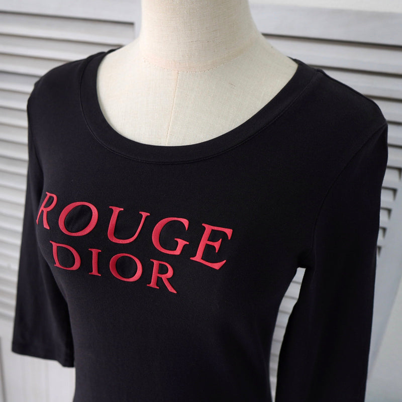 Vintage Rouge Dior Long Sleeve Top - NEWSED