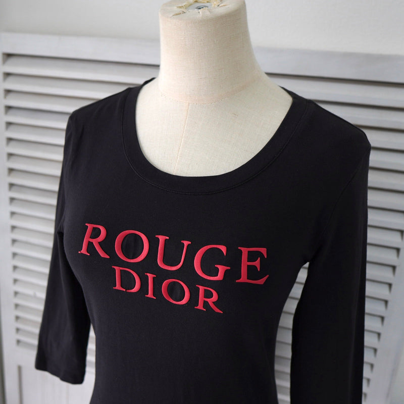 Vintage Rouge Dior Long Sleeve Top - NEWSED