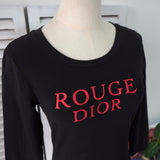Vintage Rouge Dior Long Sleeve Top - NEWSED