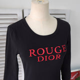 Vintage Rouge Dior Long Sleeve Top - NEWSED