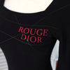 Vintage Rouge Dior Scooped Neck Top