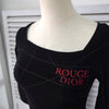 Vintage Rouge Dior Scooped Neck Top