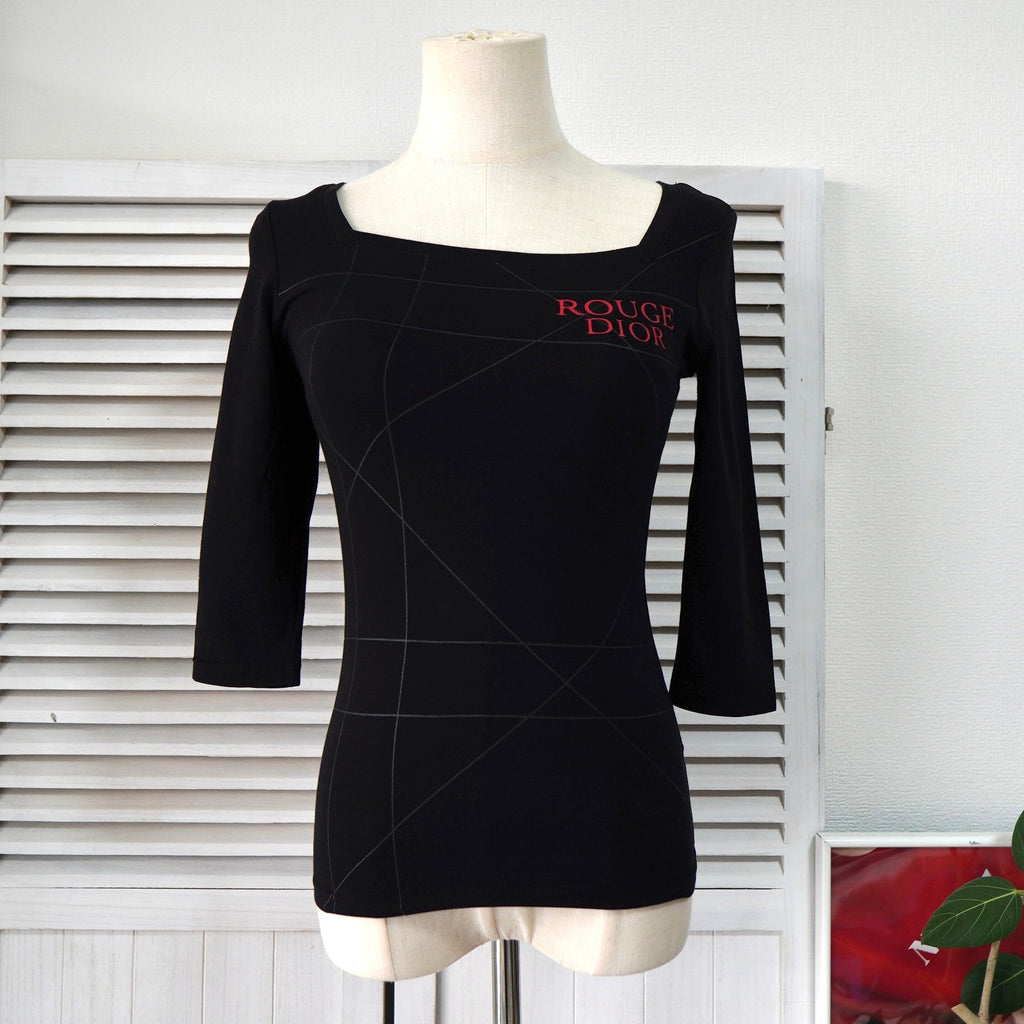 Vintage Rouge Dior Scooped Neck Top