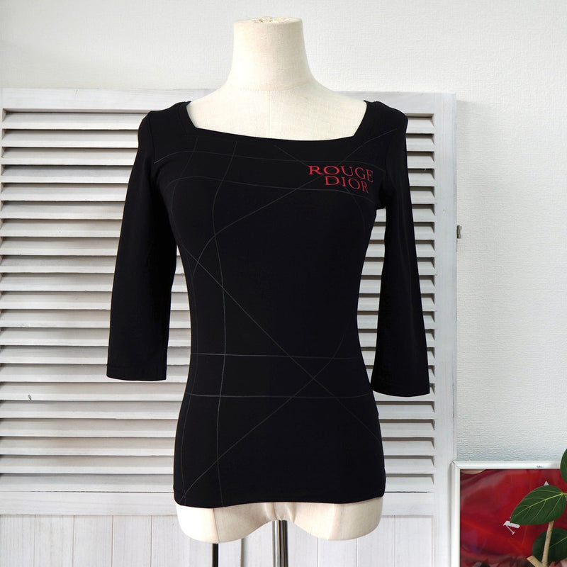 Vintage Rouge Dior Scooped Neck Top - NEWSED