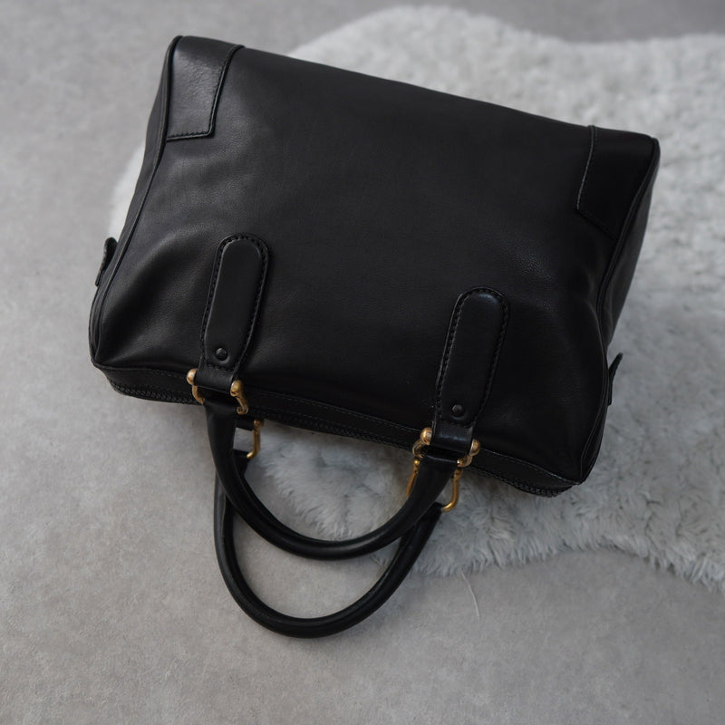 Vintage Triomphe Leather Mini Boston Bag - NEWSED