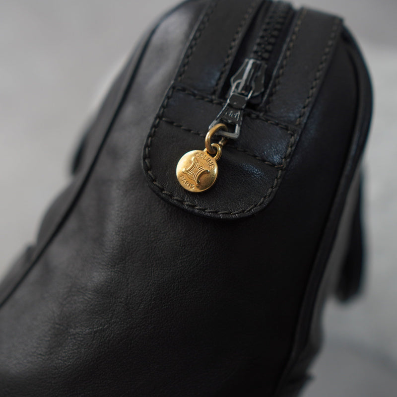 Vintage Triomphe Leather Mini Boston Bag - NEWSED