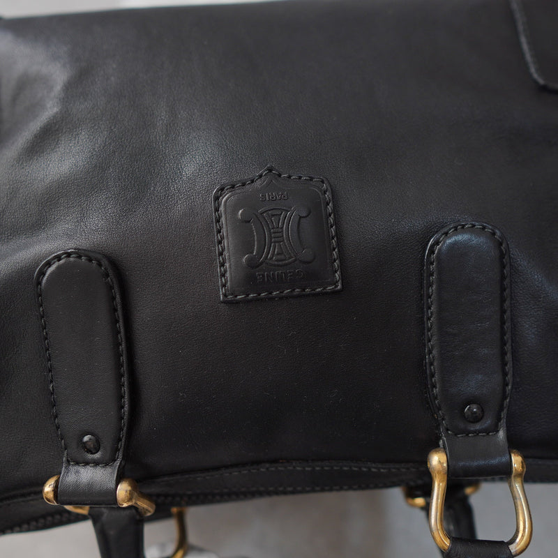 Vintage Triomphe Leather Mini Boston Bag - NEWSED