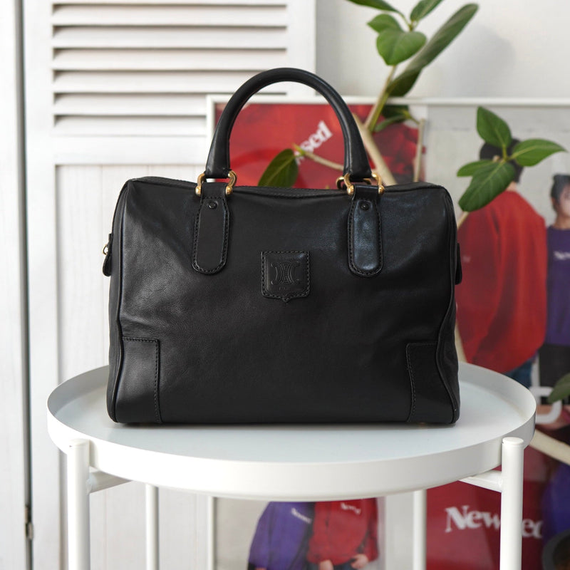 Vintage Triomphe Leather Mini Boston Bag - NEWSED