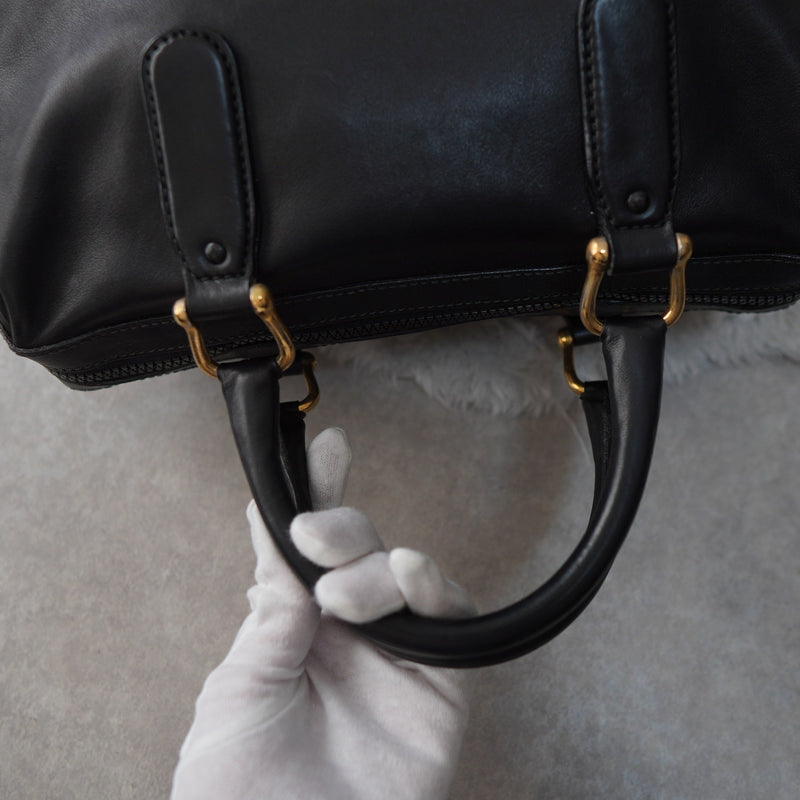 Vintage Triomphe Leather Mini Boston Bag - NEWSED