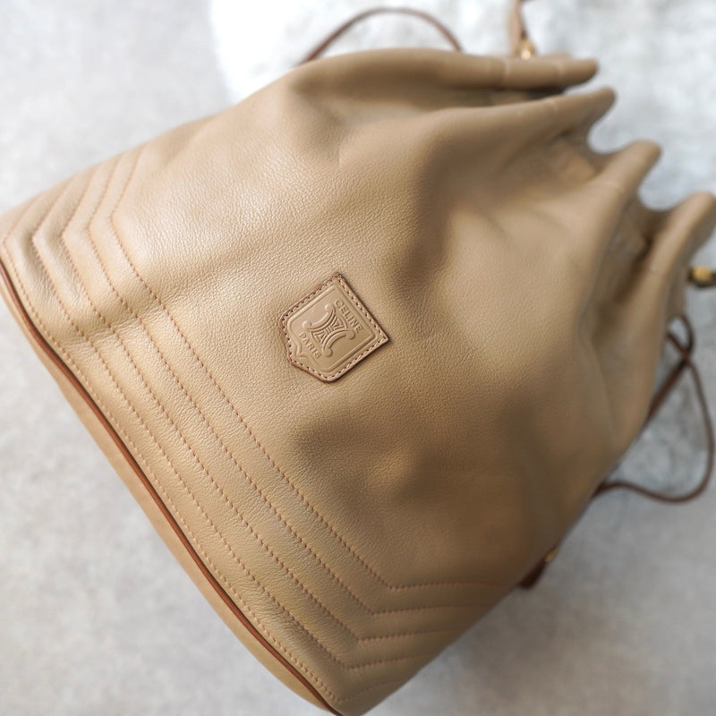 Vintage Triomphe Leather Parse Shoulder Bag｜Made in Italy - NEWSED