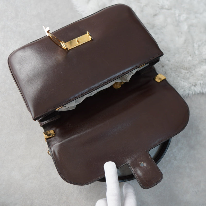 Vintage Triomphe One Shoulder Leather Bag - NEWSED