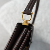 Vintage Triomphe One Shoulder Leather Bag - NEWSED