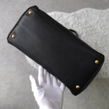 Vitello Dino Leather 2way Hand Bag / Shoulder Bag - NEWSED