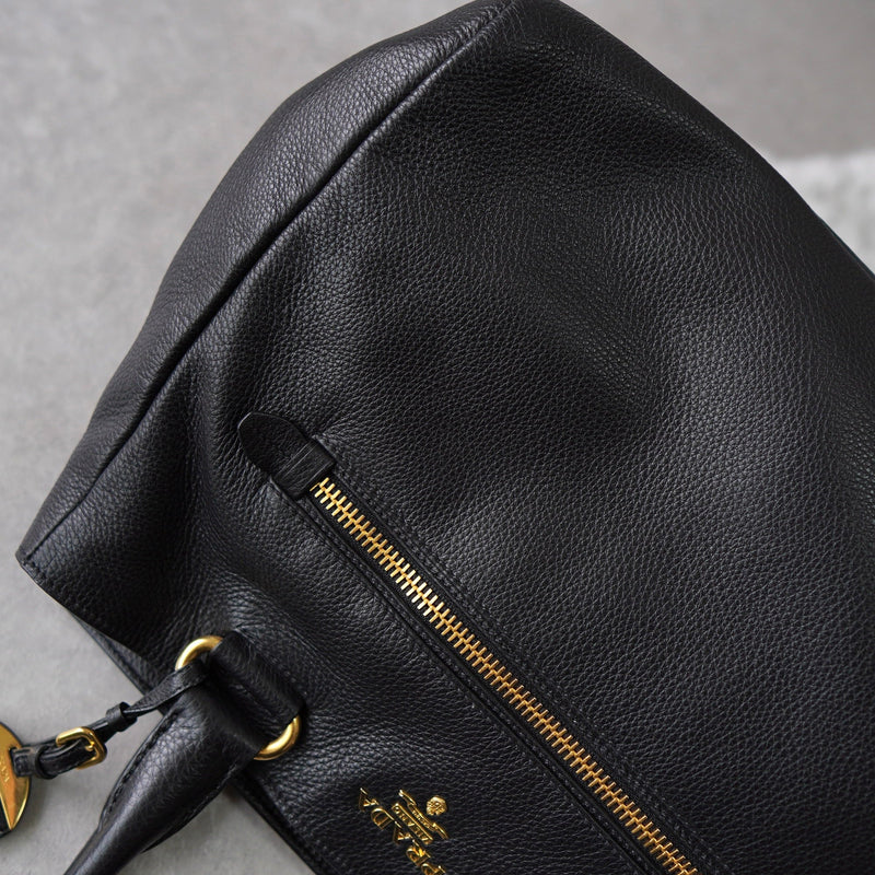 Vitello Dino Leather 2way Hand Bag / Shoulder Bag - NEWSED