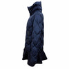 モンクレール VOUGLANS ブーラン 裾フレア 切り替えデザイン ZIP UP ダウンコート ネイビー 2 レディース