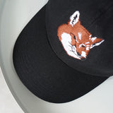 メゾン キツネ フォックスヘッド キャップ ブラック