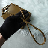 ジルサンダー タングル スモール レザー ショルダーバッグ ブラウン