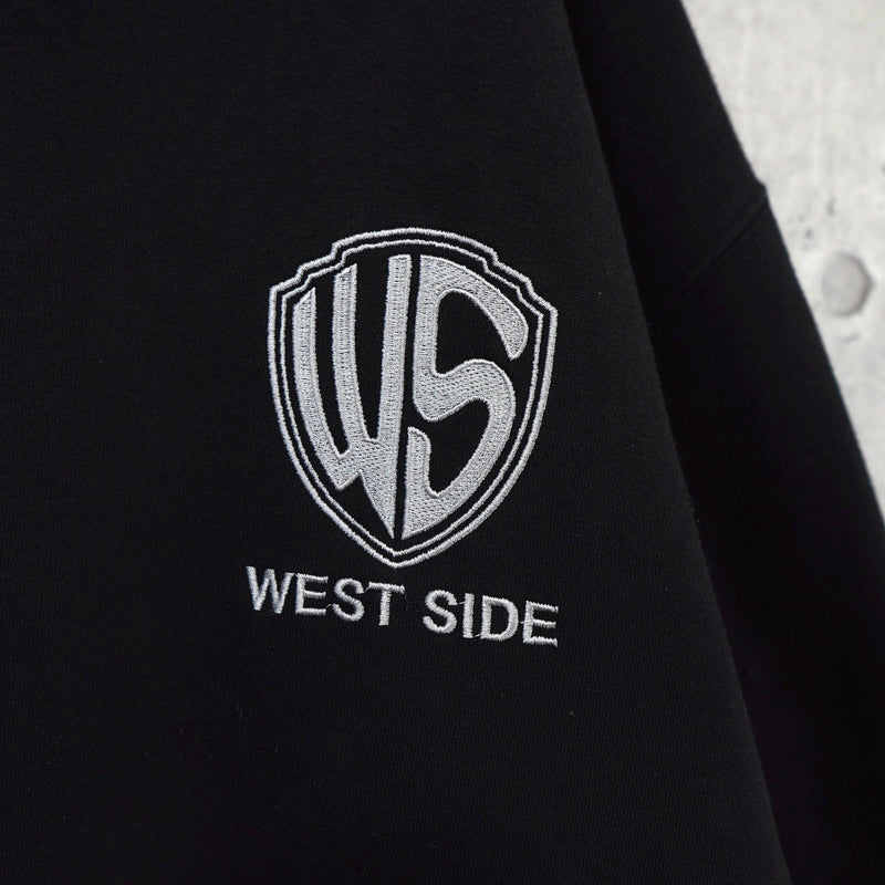 WEST WEAR ウェストウェアー オーバーサイズ ロゴ スウェット ブラック - NEWSED