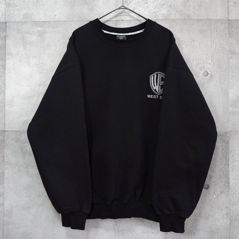 WEST WEAR ウェストウェアー オーバーサイズ ロゴ スウェット ブラック - NEWSED