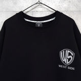 WEST WEAR ウェストウェアー オーバーサイズ ロゴ スウェット ブラック - NEWSED