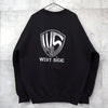 WEST WEAR 超大徽标运动衫 黑色