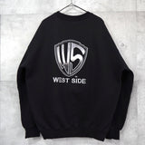 WEST WEAR ウェストウェアー オーバーサイズ ロゴ スウェット ブラック - NEWSED