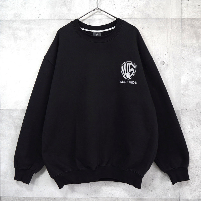 WEST WEAR ウェストウェアー オーバーサイズ ロゴ スウェット ブラック - NEWSED