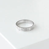 エルメス キリム 指輪 リング WG 750 18K シルバー 箱付き 51サイズ / 10.5号 - NEWSED