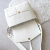 White Leather One Shoulder Bag