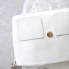 White Leather One Shoulder Bag｜Made in Spain