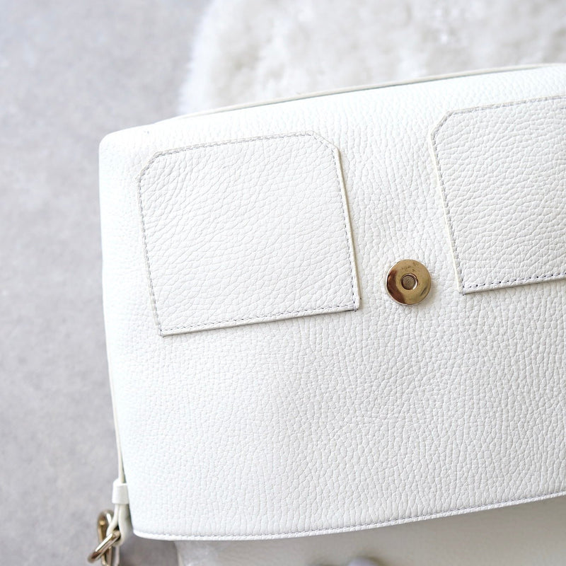 White Leather One Shoulder Bag｜Made in Spain - NEWSED