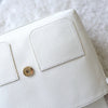 White Leather One Shoulder Bag