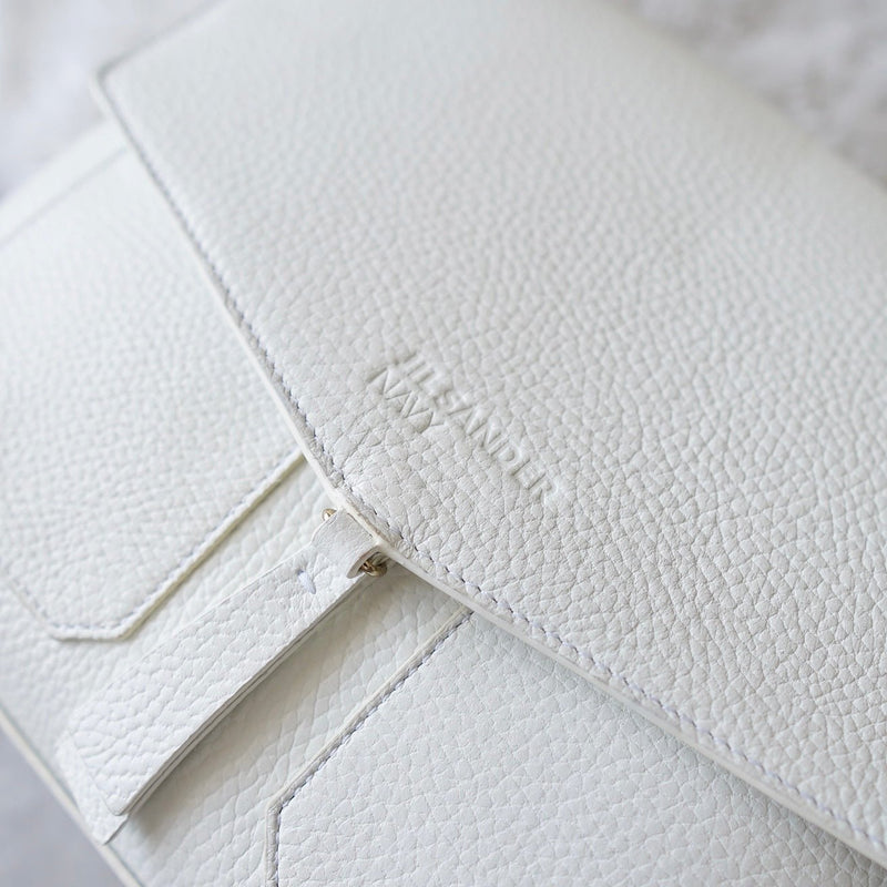 White Leather One Shoulder Bag｜Made in Spain - NEWSED