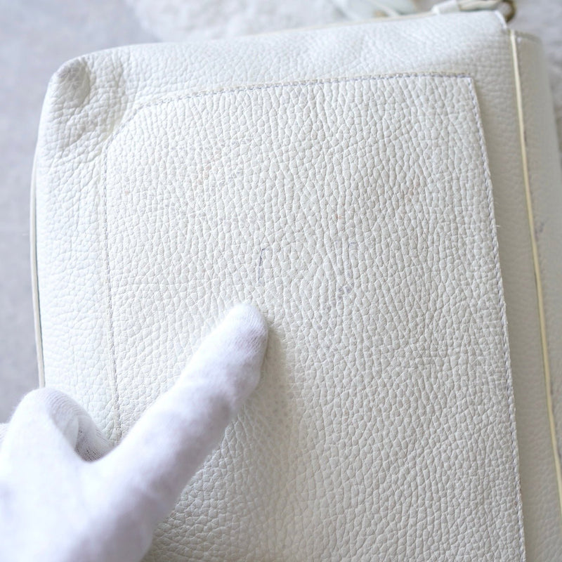 White Leather One Shoulder Bag｜Made in Spain - NEWSED