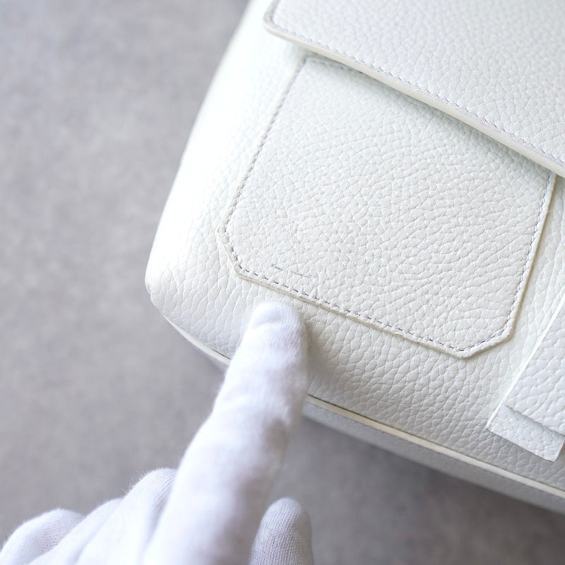 White Leather One Shoulder Bag｜Made in Spain - NEWSED