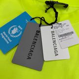 バレンシアガ WORLD FOOD PROGRAMME WFPロゴ クルーネック オーバーサイズ ショートスリーブ 半袖Ｔシャツ ネオンイエロー XS メンズ 未使用品 - NEWSED