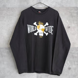 WORLD WIDE Print Long Sleeve Tee Shirt - NEWSED