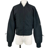 アディダスバイステラマッカートニー Woven Bomber Cropped ウーブン ボンバー クロップド ジャケット ブルゾン ブラック S レディース 未使用品 - NEWSED