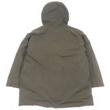 バーバリーロンドン ファーフーデッド WZIP ダウンジャケット カーキ L メンズ - NEWSED