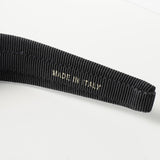 サルバトーレ フェラガモ ヴァラリボン ラインストーン ビジュー キャンバス カチューシャ ヘアバンド ブラック 箱付き