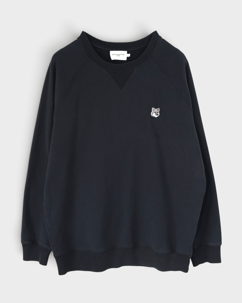 メゾン キツネ フォックスヘッド スウェット ブラック XL メンズ レディース