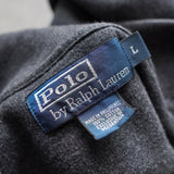 ポロバイラルフローレン ハーフジップ ハイネック スウェット トレーナー チャコールグレー XL相当 - NEWSED