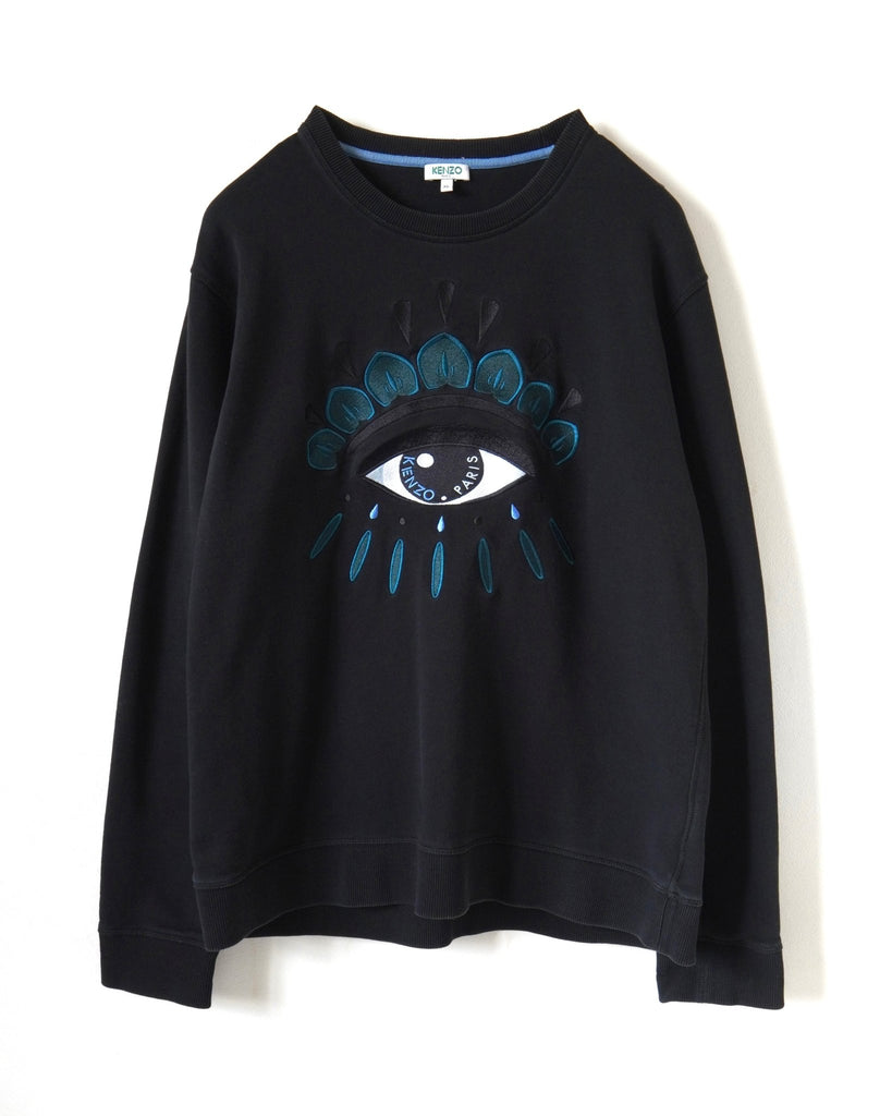 ケンゾー アイ スウェット ブラック XL メンズ