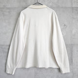 ポロ ラルフローレン ハーフジップ ハイネック スウェット トレーナー ホワイト XL〜2XL相当 - NEWSED